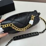 Chanel 19 Handbag Shiny Gold And Silver Tone Black 26Cm AS1160 B04852 94305 - Image 5