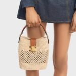 [Super Vip 1:1] Celine Small Louise Bucket In Raffia Natural And Tan 19Cm 119742Gns 02Nt - Image 7