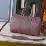 Louis Vuitton Keepall Bandoulière 35 Gray And Pink 34Cm M15023 - Image 4