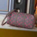 Louis Vuitton Keepall Bandoulière 35 Gray And Pink 34Cm M15023 - Image 5