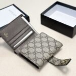 Gucci Ophidia Short Wallet Canvas Grey 11Cm - Image 5