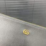 Gucci Gg Leather Pouch Clutch Bag Black 29Cm - Image 7