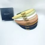 Prada Small Prada Milano Headband With Gold Hardware In White - Image 3