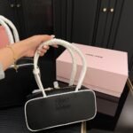 Miumiu Beau Bag Black 27Cm 5Bb173 2Ibp F0967 V Owm - Image 2