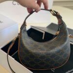 Celine Teen Lulu In Triomphe Canvas Tan 20Cm 120722Fqm 04Lu - Image 4