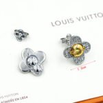 Louis Vuitton Vivienne Earrings White And Yellow Gold Q16742 - Image 5