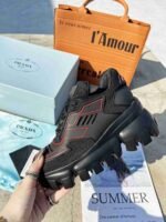 Prada Cloudbust Thunder Knit Black Red 2Eg293 3Lgn F0002 - Image 3