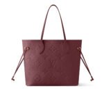 Louis Vuitton Neverfull Mm Monogram Empreint Wine Red 31Cm M25855
