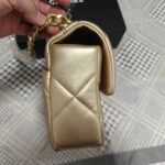 Chanel 19 Handbag Metallic Gold And Silver Tone 26Cm As1160 B05457 Nc293 - Image 4