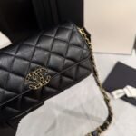 Chanel Phone Holder with Chain Aged Leather Black 18Cm AP3570 B14306 94305 - Image 5