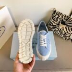 Prada Double Wheel Nylon Gabardine Sneaker Light Blue 1E260M3Lfxf0591F050 - Image 5