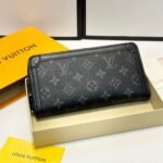Summer Set: Louis Vuitton Keepall Bandoulière 50 Monogram Eclipse And Long Wallet Monogram Eclipse Trunk Zippy Black 19Cm - Image 10