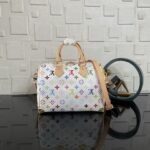 [Super Vip 1:1] Louis Vuitton X Murakami Speedy Bandoulière 25 Bag White 25Cm M13085 - Image 4