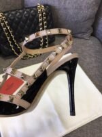 Valentino Patent Rockstud Caged Pump Black 5W2S0393Vnw N91 - Image 5
