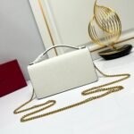 Valentino Garavani Vlogo Signature Grainy Wallet With White Black 22Cm - Image 6