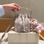 Louis Vuitton Nano Noé Brume Gray And White Quartz 16Cm M14224 - Image 2