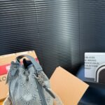 Louis Vuitton Noe Bag Monogram Denim Blue 25Cm - Image 5