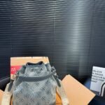 Louis Vuitton Noe Bag Monogram Denim Blue 25Cm - Image 6