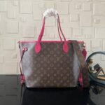 [Super Vip 1:1] Louis Vuitton Neverfull Bandoulière Inside Out MM Bag Pink 31Cm M12707 - Image 4