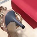 Valentino Rockstud Caged Blue Pump 65Mm Ww2S0375 Vodlq7 - Image 4