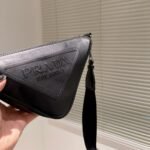 Prada Triangle Leather Mini Bag Black 27Cm 1Bh190 2Bya F0002 V Bro - Image 6