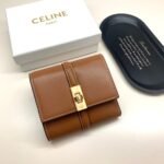 Celine Small Trifold Wallet 16 In Satinated Tan 11Cm 10F523Cq7 04Lu - Image 2