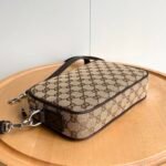 Gucci Gg Canvas Small Crossbody Bag Beige And Dark Brown 23Cm 834802 Faeps 9752 - Image 8