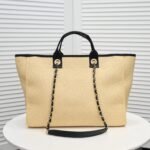Chanel Deauville Large Shopping Bag Beige 38Cm A66941 B05086 Nb586 - Image 4