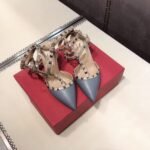 Valentino Rockstud Caged Blue Pump 65Mm Ww2S0375 Vodlq7 - Image 5