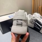 Valentino Vl7N Low-Top Sneaker In Calfskin And Mesh Fabric With Bands Black Xy0S0C58Swfq1X - Image 6