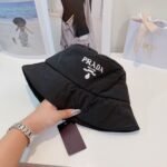 Prada Padded Re Nylon Bucket Hat Black 2Hc252 Iyk F0002 - Image 2