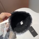 Fendi Roma Denim Bucket Hat Black - Image 2