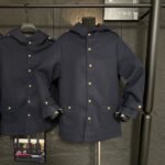 Celine Hooded Triomphe Coat In Wool Felt Navy 2W97C863C 07Mr - Image 5