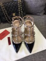Valentino Patent Rockstud Caged Pump Black 5W2S0393Vnw N91 - Image 2
