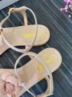 Chanel Jelly Rubber Camellia Sandals Pink - Image 4