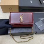 [Super Vip 1:1] Saint Laurent Kate Shoulder Bag Burgundy 20Cm 469390B870W6259 - Image 2