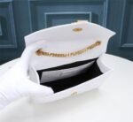 Saint Laurent Envelope Small Bag In Mix Matelassé Grain De Poudre Embossed White 600195Bow919207 - Image 4