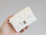Chanel Classic Card Holder Wallet White 10Cm Ap0214 B10583 10601 - Image 2