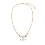 Chanel Cc Gold Metal Necklace Ab7026 B06561 Nf088