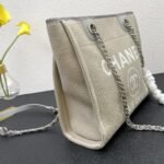 Chanel Deauville Shopping Canvas Tote Bag 33Cm A67001 - Image 5
