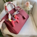 Hermes Birkin 35 Togo Leather Gold Hardware Dark Red 35Cm - Image 3