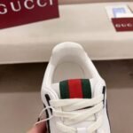 Gucci Women’s Re Web Sneaker Original Gg Canvas Beige And Blue ‎787476 Aadhw 9552 - Image 4