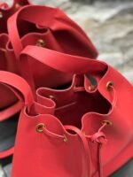 Saint Laurent Paris Vii Large Flat Hobo Bag In Smooth Leather Bag Red - Image 5
