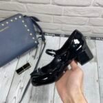 Prada Women’S Logo Patch Heeled Pumps Black 1I768Mf045069 - Image 4