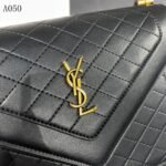 Saint Laurent Gaby Satchel In Quilted Black Gold 26Cm 6688631El071000 - Image 6