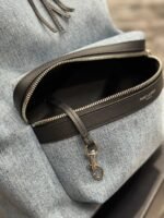 Saint Laurent City Denim Backpack Bags Blue - Image 4