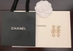 Chanel Pearl Gold Earrings - Image 5