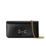Gucci Horsebit 1955 Wallet With Chain Black 20Cm 621892 0Yk0G 1000