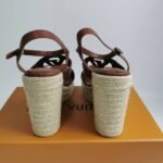 Louis Vuitton Lv Isola Wedge Sandal Cognac 1Aci7N - Image 4