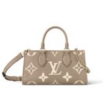 Louis Vuitton Onthego East West Bag Bicolor Beige 25Cm M23641